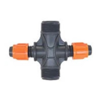 Distribuitor cruce aspersie Fe x Fi, 1" x 1" x 1/2" x 1/2" - TR; Distribuitor cruce aspersie Fe x Fi, 1" x 1" x 1/2" x 1/2" - TR;