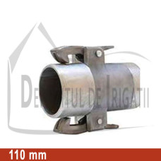 Adaptor pompa aluminiu aripa de ploaie, 110 x 4" Fe, tata (cu clesti) - EMY;