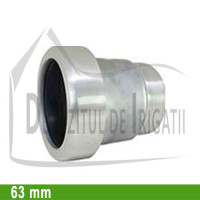 Adaptor pompa aluminiu aripa de ploaie, 63 x 2" Fe, mama (fara clesti) - EMY;