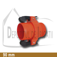 Adaptor pompa plastic aripa de ploaie, 90 x 3" Fe, tata (cu clesti);