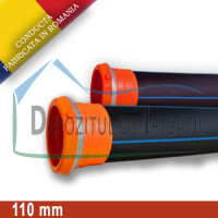 Conducta aripa de ploaie, mama - mama (fara clesti), D = 110mm, L = 0.5m, PN4 - DDI; Conducta aripa de ploaie, mama - mama (fara clesti), D = 110mm, L = 0.5m, PN4 - DDI;