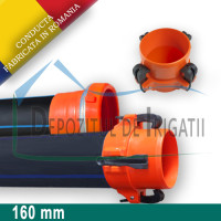 Conducta irigatii cu prindere rapida, D = 160mm, L = 6m, PN10 - DDI; Conducta irigatii cu prindere rapida, D = 160mm, L = 6m, PN10 - DDI;