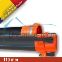 Tronson conducta aripa de ploaie, D = 110mm, L = 12m, PN4 - DDI; Tronson conducta aripa de ploaie, D = 110mm, L = 12m, PN4 - DDI;
