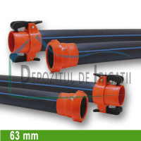 Tronson conducta aripa de ploaie, D = 63mm, L = 12m, PN4 - DDI; Tronson conducta aripa de ploaie, D = 63mm, L = 12m, PN4 - DDI;
