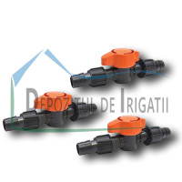 Robinet conector banda picurare PP - 17 x 17 mm;