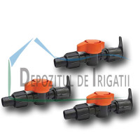 Robinet start conector banda picurare LayFlat PP, 17 mm;