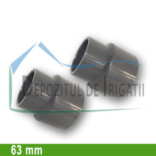 Reductie PVC 63 x 50 mm (lipire) - PLP;