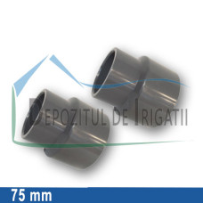 Reductie PVC 75 x 63 mm (lipire) - PLP;
