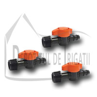 Robinet tub picurare PP, Fe - 1/2 toli x 20 mm; Robinet tub picurare PP, Fe - 1/2 toli x 20 mm;